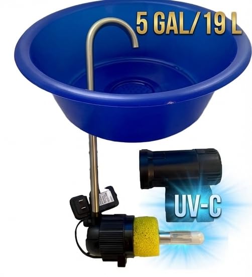 5-Gal (19L) Dog Water Dispenser & Fountain for Large Dogs, Anti-Splash Design with UV-C Filtration, XL Capacity, Keeps Floors Dry – Freedom Pet Fountain