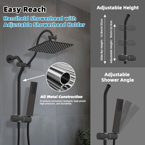10'' Rainfall Shower Head with 4