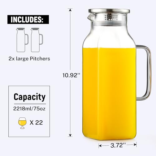 2 Pack 2.22 Liters