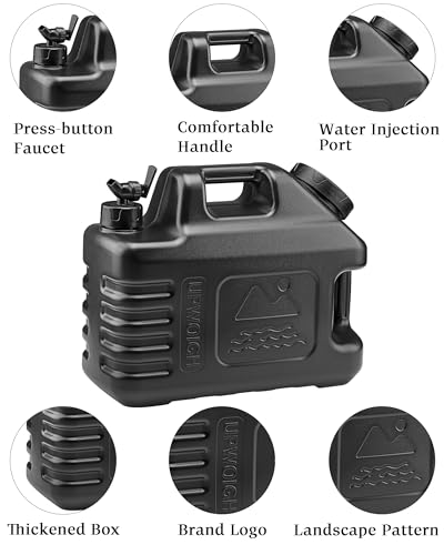 3.5 Gallon Camping Water Jug with Spigot (2 Count)