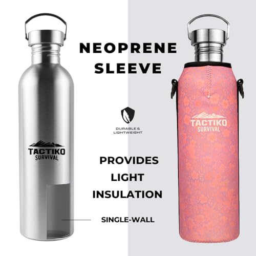 Tactiko Stainless Steel Wide Mouth Water Bottle