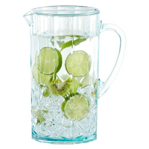 Shatterproof Tritan Plastic Water Pitcher With Lid