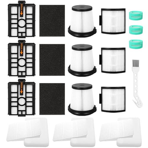 IW3511 IW3120 HEPA Filters Replacement Parts Compatible with Shark IW3511 Detect Pro Cordless Stick Vacuum Cleaner and Shark IW3120 Detect Clean Auto Empty System (3 Count)