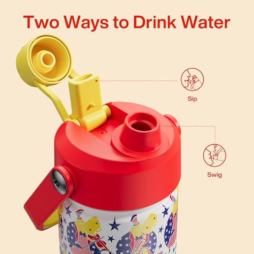 Kids Insualated Water Bottle with Straw