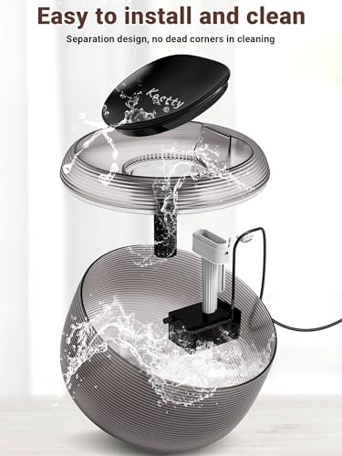 3.5L 118oz Large Capacity Cat Water Fountain for Cats Quiet FS75