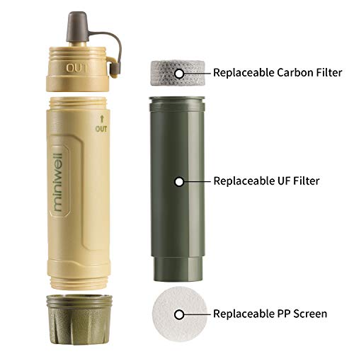 Portable Water Filter for Camping Hiking Backpacking Emergency and Survival Preparedness L605 Water Purifier