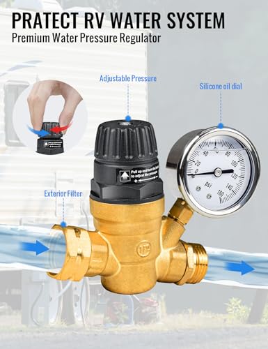 RV Water Pressure Regulator Kit