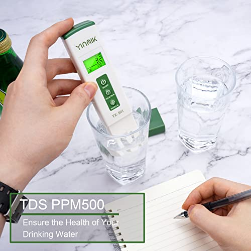 pH Meter Water TDS Tester Combo Pool pH Tester EC Test Hydroponics