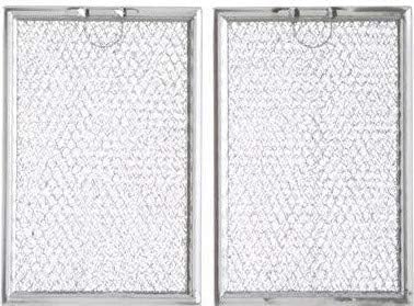 Filter Everything Replacement Whirlpool 56001069 Compatible Replacement Aluminum Filters - 5 x 7-5/8 x 3/32" (2-Pack)