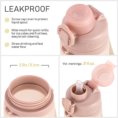 Collapsible Water Bottles with Straw for Travel