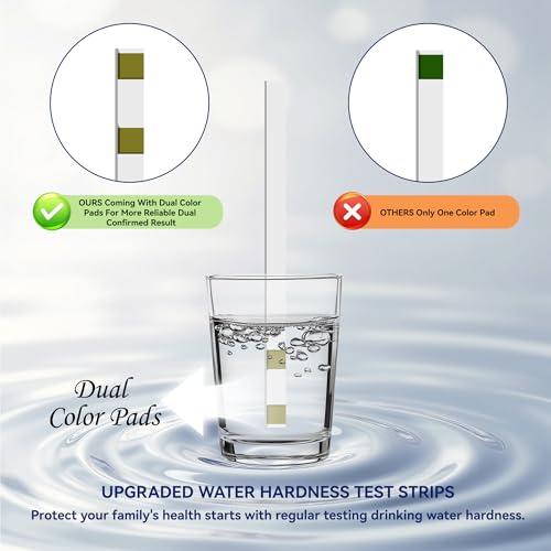 Water Hardness Test Strips Kit for Home Drinking Water and Pool Spa 200CT (200 Count)