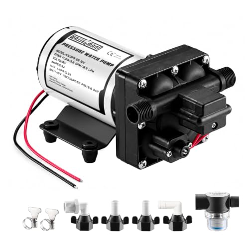 RV Water Pump 12 Volt DC 5.0GPM 55PSI Replacement For 4008
