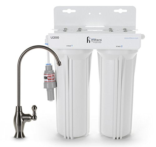 2 Stage 0.5 Micron Under Sink Drinking Water Filtration System