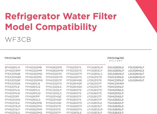 WF3CB Puresource3 Refrigerator Water Filter Replacement (2 Count)