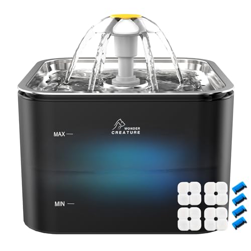 Crystal Cat Water Fountain Stainless Steel Lid