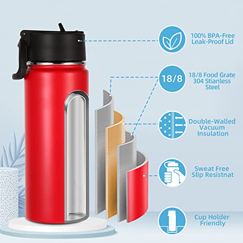 16 OZ Kids Water Bottle Bulk 2 Pack (2 Count)