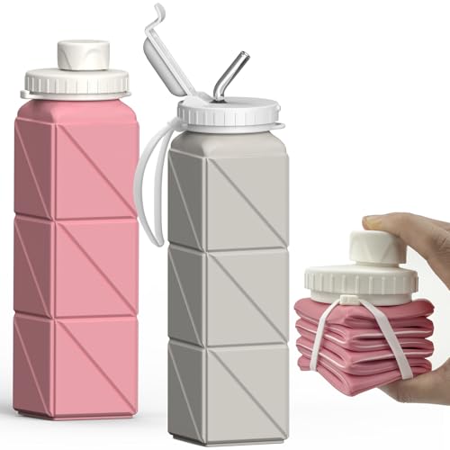 Collapsible Water Bottles 2 Pack (2 Count)