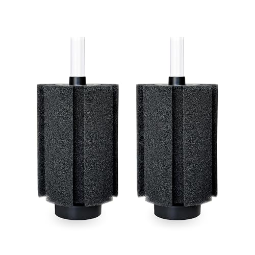 100 120 Gal Large Aquarium Sponge Filter with Air Stone and Ceramic Media