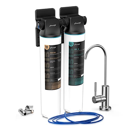 DW15F Under Sink Water Filter System with Brushed Nickel Faucet