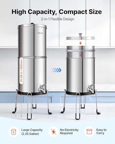 Gravity fed Water Filter System