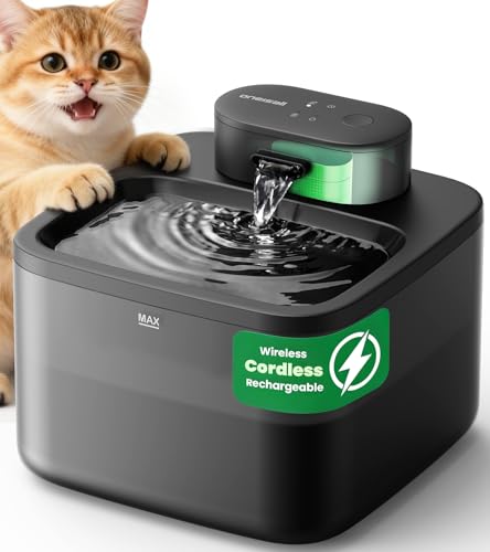 2.2L 74oz Wireless Cat Water Fountain