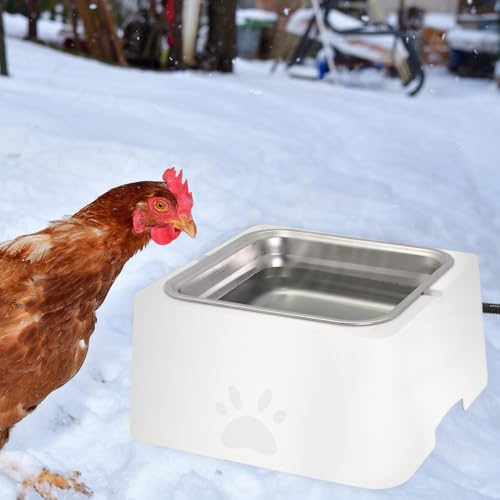 Large Heated Water Bowl for Outdoor Dog & Cat