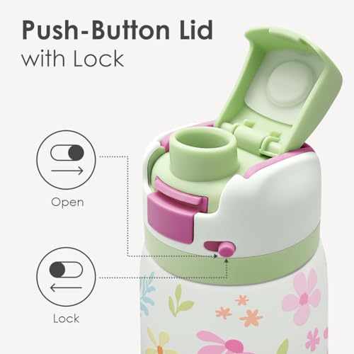 Floral Stainless Steel Water Bottle
