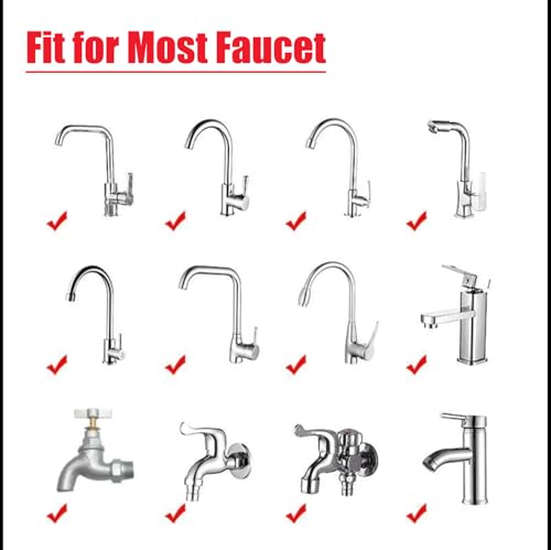 7Pcs Sink Water Filter Faucet with Cartridges Set