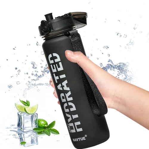 Water Bottle 32 oz Motivational Time Marker Tritan Bottle