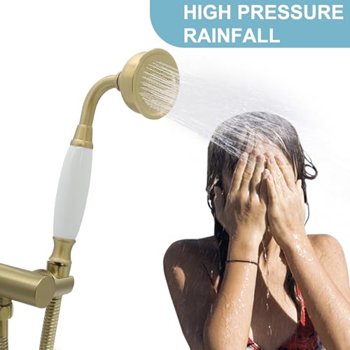 Vintage Handheld Shower Head with 59" Flexible Hose