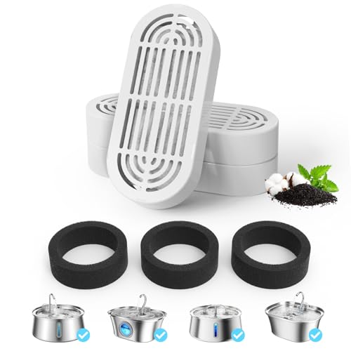 Cat Water Fountain Filter Pet Drinking Fountain Filter for 3.2L (3 Count)