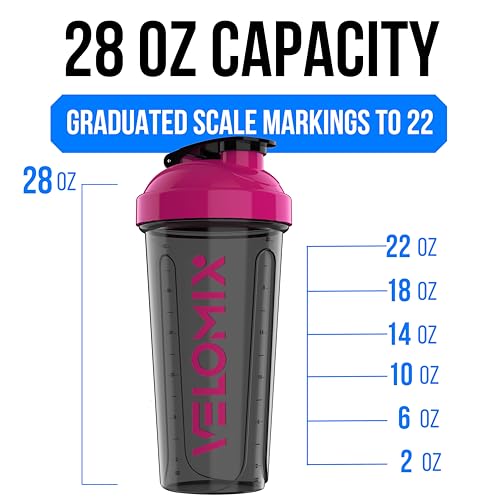 2 Pack 28oz Protein Shaker Bottle for Protein Mixes (2 Count)