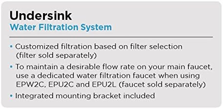 EcoPure EPU3 Universal Undersink Water Filter Housing-NSF Certified-Premium Filtration System-Built to Last