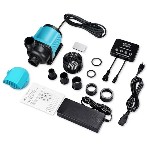 2350GPH DC24V Aquarium Return Pump With 20 Speeds Controller