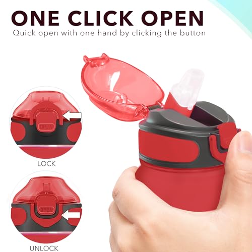 32 oz Drinking Water Bottle with Times to Drink and Straw