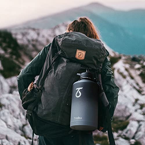 One Gallon Water Bottle Insulated with 3 Lids