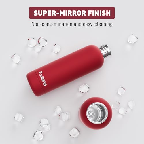 Slim Insulated Water Bottles for Travel 18oz with Clip