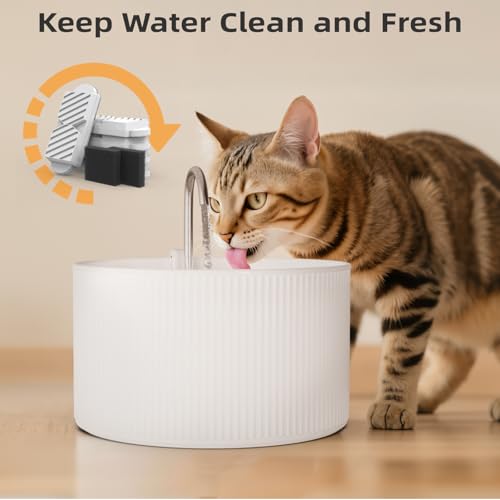 6 Pack Roman Column Style Ceramic Cat Fountain Filter (12 Count)