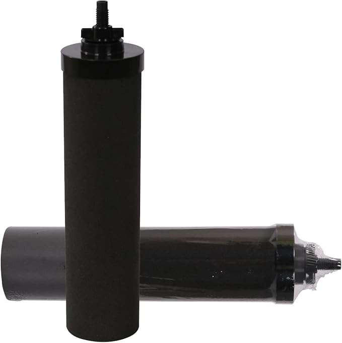 Huining 2PCS Black Water Filters - Household Gravity Water Filter System - Compatible With Berkey
