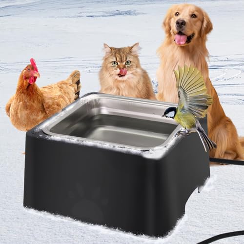 Large Heated Water Bowl for Outdoor Pets