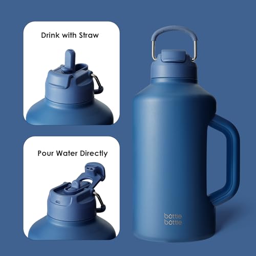 Insulated Water Bottle 64 oz Dual