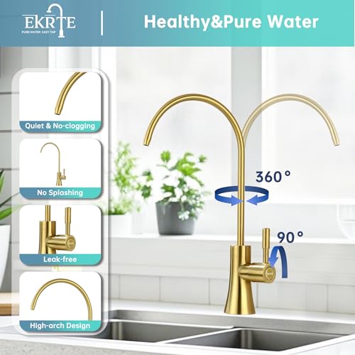 Brushed Gold Water Filter Faucet