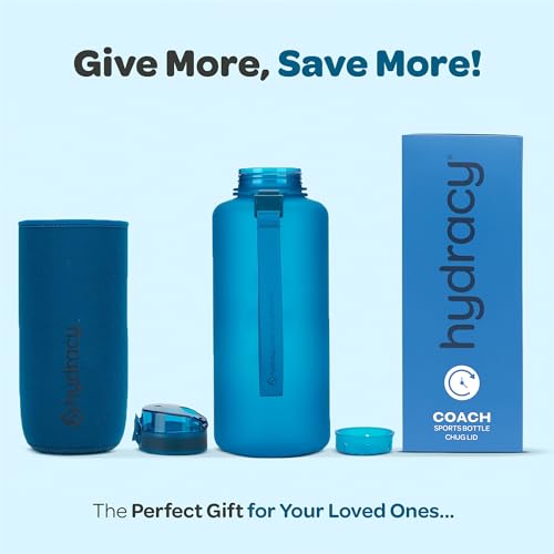 Motivational Water Bottle with Time Marker & Fruit Infuser 64 oz
