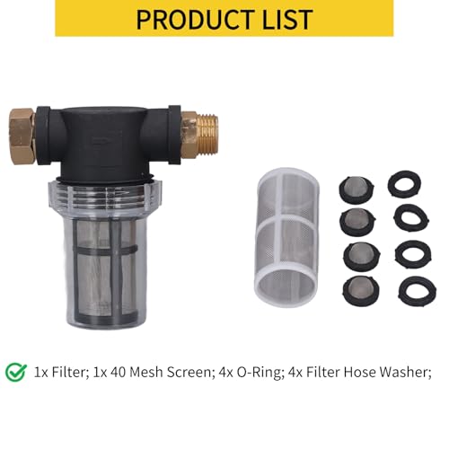 Garden Hose Filter for Pressure Washer Inlet Water