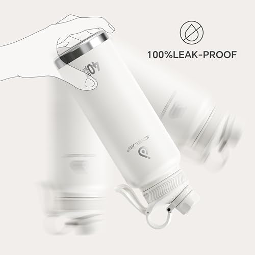 40oz Stainless Steel Insulated Bottle with 2 Leak