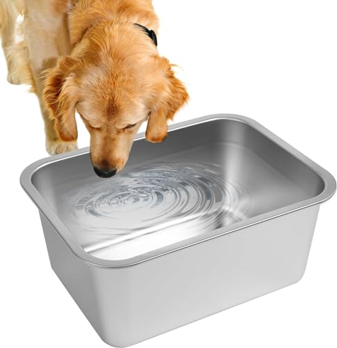 0.85 Gallon Wide Dog Water Bowl