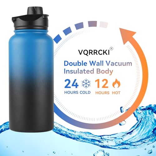 32 Oz Insulated Water Bottle Bulk 4 Pack (4 Count)