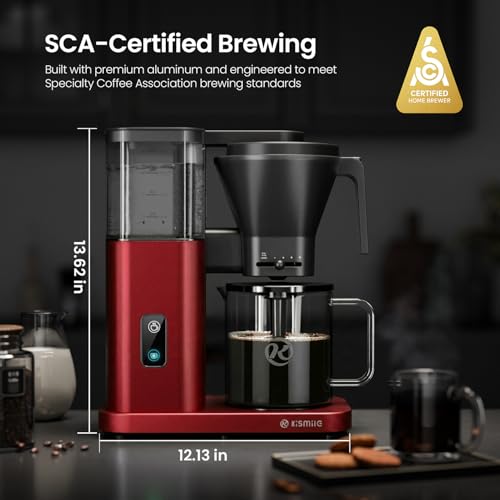 SCA Certified 8 Cup Drip Coffee Maker