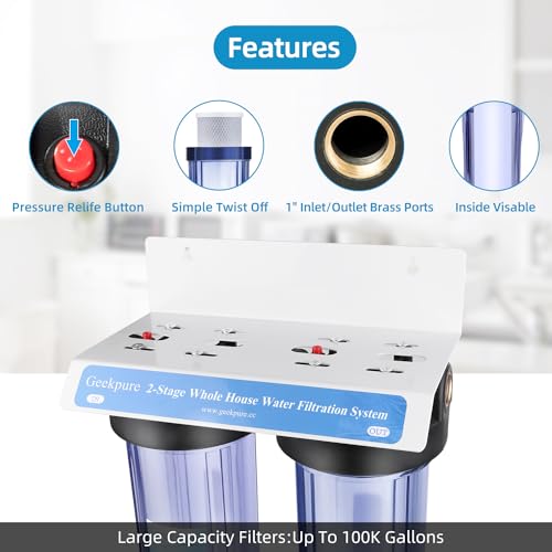 2 Stage Whole House Water Filter System
