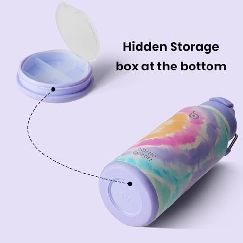 32oz Insulated Water Bottle with Pill Box